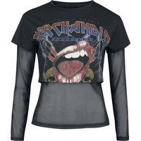 EMP Stage Collection Langarmshirt - 2in1 Longsleeve and Cropped T-Shirt - XS bis 3XL - für Damen - Größe L - schwarz von EMP Stage Collection