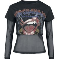 EMP Stage Collection Langarmshirt - 2in1 Longsleeve and Cropped T-Shirt - XS bis 3XL - für Damen - Größe S - schwarz von EMP Stage Collection