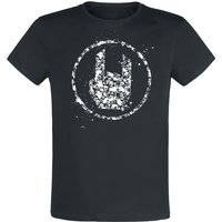 EMP Stage Collection T-Shirt - T-Shirt mit Rockhand - S bis 5XL - für Männer - Größe 3XL - schwarz von EMP Stage Collection