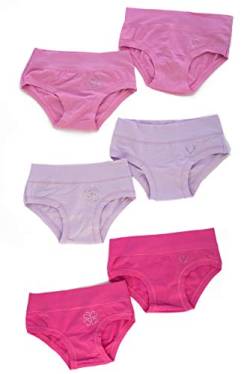 EMY Slip für Mädchen, 6er-Pack, Unterwäsche für Mädchen, 2-3-4-5-6-7-8-9-10-11-12 Jahre, elastische Baumwolle, Einfarbig, weich, elastisch, Farben Italien Kinder (4 Jahre, Einfarbig) von EMY