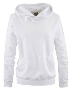 EMZEE - Basic Kapuzenpullover - Damen Hoodie - Weiss Gr. L von EMZEE