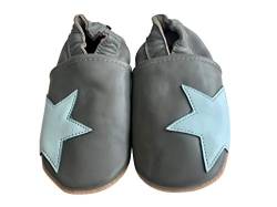 ENGEL + PIRATEN Krabbelschuhe Baby Leder Mädchen Jungen Babyschuhe Hausschuhe Kleinkind Weiche Lederschuhe Babyhausschuhe Lauflernschuhe Lederpuschen 18 19 20 21 22 23 24 25 26 EU von ENGEL + PIRATEN