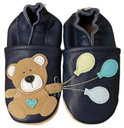 ENGEL + PIRATEN Krabbelschuhe Baby Leder Mädchen Jungen Babyschuhe Hausschuhe Kleinkind Weiche Lederschuhe Babyhausschuhe Lauflernschuhe Lederpuschen 18 19 20 21 22 23 24 25 26 EU von ENGEL + PIRATEN