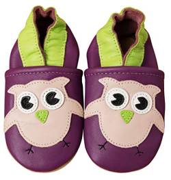 ENGEL + PIRATEN Krabbelschuhe Baby Leder Mädchen Jungen Babyschuhe Hausschuhe Kleinkind Weiche Lederschuhe Babyhausschuhe Lauflernschuhe Lederpuschen 18 19 20 21 22 23 24 25 26 EU von ENGEL + PIRATEN