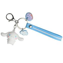 Kuromi Schlüsselanhänger, Hello Kitty Schlüsselanhänger Anhänger, Niedlicher Schlüsselanhänger für Mädchen Geburtstag Weihnachten Geschenk (Cinnamoroll Dog) von ENHOT