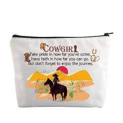 Cowgirl Gifts Western Cowgirl Kosmetiktasche Country Cowgirl Stiefel Make-up Reise Kulturbeutel Pferdeliebhaber Tasche, Cowgirl Tasche, M, Neu von ENSIANTH