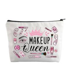 Make-up-Kulturbeutel mit Reißverschluss, Kosmetiktasche für Damen, Queen-Size-Geschenk, Make-up-Tasche für Queen-Size-Bett, M, Neu von ENSIANTH