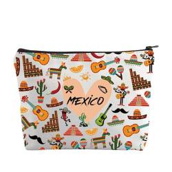 Mexiko-Reise-Geschenke, Make-up-Tasche, Mexiko-Souvenir, Geschenk, mexikanisches Geschenk, Partygeschenk aus Mexiko, Kosmetiktasche, Reise-Kulturbeutel, Mexiko-Tasche, M, Neu von ENSIANTH