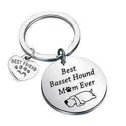 Schlüsselanhänger mit Basset-Hound, beste Geschenkidee für Hunde und Mütter von ENSIANTH