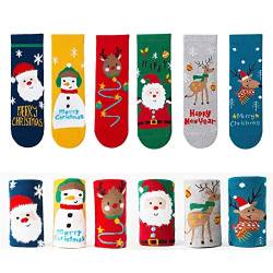 ENSTAB 6 Paar Weihnachten Socken Kinder Baumwolle für Junge und Mädchen von ENSTAB
