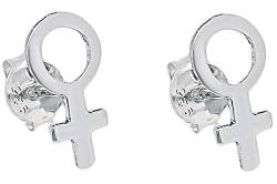 ENTREPLATA Damen-Ohrringe aus 925er-Sterlingsilber mit femininistischem Symbol Venus, 11, Sterling Silber, Kein Edelstein von ENTREPLATA