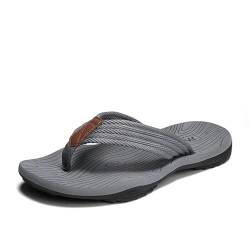 ENXCLWTW Sommer Hausschuhe Männer Pantoffeln Sommer Flip Flop-Grau-40 (25,0 Cm) von ENXCLWTW