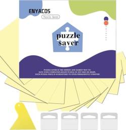 ENYACOS 32 Puzzle Klebefolie,Puzzle Kleber Transparent Puzzle Kleber und Aufhängen,Selbstklebende Folie Transparent für Puzzle Jeder Größe,Puzzle Saver Fix, Optimal für 4 x 1000 Teile Puzzle (B) von ENYACOS
