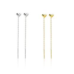 EODKSE 2 Paar Quasten-Ohrringe für Frauen und Mädchen - Minimalistisch, lang und kettenverziert - ideal für Teenager Mädchen und Damen von EODKSE