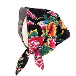 Modischer Haarschal Für Frauen Blumendruck Kopfbedeckung Haarwickel Buntes Blumen Kopftuch Halstuch Bequemes Stirnband Für Frauen Und Mädchen von EOIKTIY