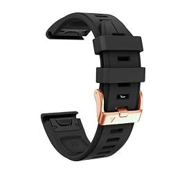 EPANO 20 mm weiches Silikon-Armband für Garmin Fenix 7S/5S Plus/6S/5S/Instinct 2S/D2, mit rotgoldener Schnalle, Silikon-Schnellwechselarmbänder, Fenix 7S, Achat von EPANO