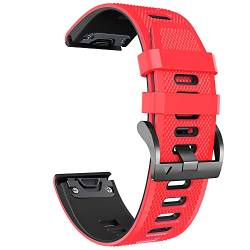 EPANO 22 x 26 mm Silikon-Smartwatch-Armband für Garmin Fenix 7 7X 5/5X Plus 6/6X Pro Enduro Armband Schnellverschluss-Armbänder Correa, 26mm Fenix 3 HR D2, Achat von EPANO