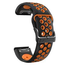EPANO 22 x 26 mm Sport-Silikon-Uhrenarmband für Garmin Fenix 6X 6Pro 5X 5Plus 3 HR Enduro/Instinct Easy Fit Watch Schnellverschluss-Handgelenkband, 22mm Fenix 7, Achat von EPANO