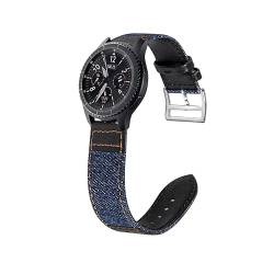EPANO Nylon-Leder-Uhrenarmband für Garmin Vivoactive 4 Sport, Armband für Garmin Venu 2, 22 mm Uhrenarmband, 22 mm, Achat von EPANO