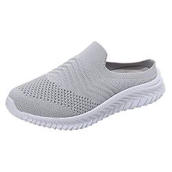 Orthopädische Schuhe Damen Air Cushion Slip On Walking Orthopedic Walking Shoes Freizeit Mesh Atmungsaktiv Freizeitschuhe Hausschuhe mit Fussbett Frauen Sneaker Turnschuhe Sportschuhe von EQWIGKEIT