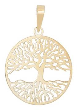 ERCE Baum des Lebens Kettenanhänger 14 Karat Gold 585 von ERCE