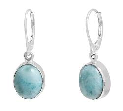 ERCE Larimar Ohrringe Halbedelstein oval 925 Silber von ERCE