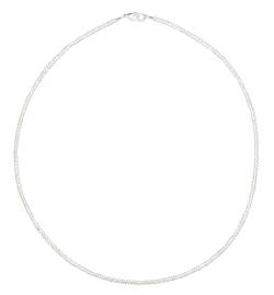 ERCE Perlenkette Süßwasserperle 2 mm 925 Silber Karabinerverschluss (45) von ERCE