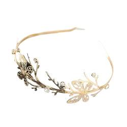 1pc RetroHair Bands for Frauen Hochzeit Metall Gold Blatt Haar Stirnbänder Mädchen Haar Zubehör (Color : 2797A) von ERICAT