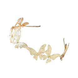 1pc RetroHair Bands for Frauen Hochzeit Metall Gold Blatt Haar Stirnbänder Mädchen Haar Zubehör (Color : C8) von ERICAT