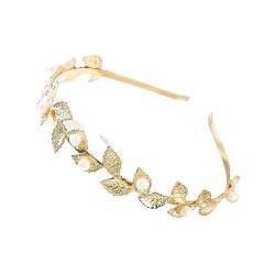 1pc RetroHair Bands for Frauen Hochzeit Metall Gold Blatt Haar Stirnbänder Mädchen Haar Zubehör (Color : CD1813-D) von ERICAT