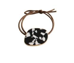 2 Stück elegantes Haarseil Armband Scrunchie Damen elastische Haargummis Haarschmuck (Color : C2) von ERICAT