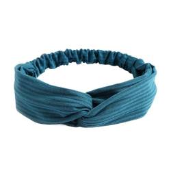 3 stücke Stirnband Kreuz Top Knoten Elastische Haarbänder Weiche Einfarbig Mädchen Haarband Haar Zubehör Twisted Knotted Headwrap (Color : 39) von ERICAT