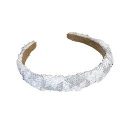 Bunte karierte Haarbänder for Frauen und Mädchen, elegantes Match, breites Stirnband, Haarreifen, Kopfschmuck, 2 Stück (Color : 3 21649) von ERICAT