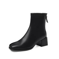 ERICAT Chunky and Ankle Boots Solid Colour Waterproof Platform High-heeled Small Short Boots Herbst und Winter Thick Heeled Elastic Boots Chelsea Boots von ERICAT