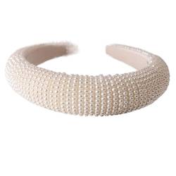 Haarreifen for Damen, süße Armbänder for Damen, Perlen-Stirnbänder, Haar-Accessoires (Color : TS2053-1, Size : One size) von ERICAT