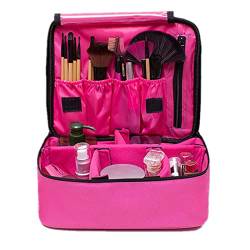 Kosmetiktasche, Make-up-Taschen for Damen, Kosmetiktasche, tragbare Reisetasche, Make-up-Tasche, Organizer, Reise-Make-up-Tasche, Kosmetiktasche, verstellbare Trennwand, tragbare Make-up-Kulturtasche von ERICAT