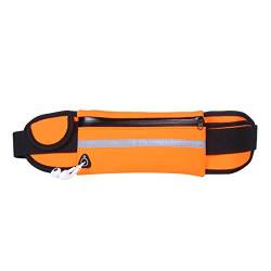 Tragbare, praktische USB-Hüfttasche, wasserdichte Handy-Gürteltasche, Reise, multifunktionale Sporttasche, Mini-Gürteltasche for Männer und Frauen (Color : Orange) von ERICAT