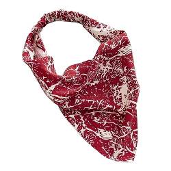 Vintage Print Strand Bandana Haar Schal Elastische Stirnbänder for Frauen Mädchen Haar Zubehör (Color : 42) von ERICAT