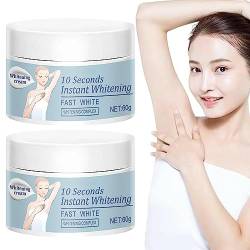 10 Seconds Instant Whitening Cream, Korean 10-Second Whitening Cream, Underarm Armpit Whitening Cream, Brighten & Moisturizes for Armpit, Neck, Knees, Suitable for All Skin Types (2Pcs) von ERISAMO