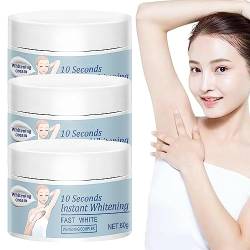 10 Seconds Instant Whitening Cream, Korean 10-Second Whitening Cream, Underarm Armpit Whitening Cream, Brighten & Moisturizes for Armpit, Neck, Knees, Suitable for All Skin Types (3Pcs) von ERISAMO