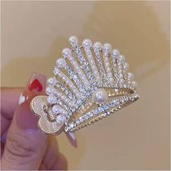 Create Noble and Elegant Temperament - Crown Hairpin, Elegant Crown Hairpin, Alloy Rhinestone Crown Fixed Hairpin, for Women Shining Crystal Fashion Hair (Gold) von ERISAMO