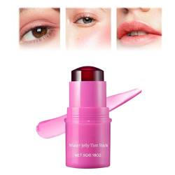 Milk Cooling Water Jelly Tint, 2024 New 2 in 1 Milk Jelly Blush, Milk Jelly Tint, Water Jelly Tint Stick, Long-lasting Sheer Lip & Cheek Stain - Buildable Watercolor Finish (Purple, 5g) von ERISAMO