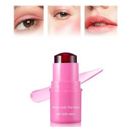 Milk Cooling Water Jelly Tint, 2024 New 2 in 1 Milk Jelly Blush, Milk Jelly Tint, Water Jelly Tint Stick, Long-lasting Sheer Lip & Cheek Stain - Buildable Watercolor Finish (Rose Pink, 5g) von ERISAMO