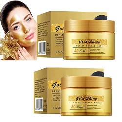 Retinol Snake Venom Gold Mask, Gold Shiny Repair Facial Mask, Retinol Snake Venom Peptide Gold Mask, Gold Anti-Aging Face Mask, Deeply Cleans the Face and Moisturizes the Skin (2Pcs) von ERISAMO