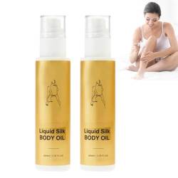 Silk Body Essence Oil, Silk Body Oil Liquid, Silk Body Firming Moisturizing Lotion for Anti Wrinkle,Reduce Fine Lines, Smooth Skin (2Pcs) von ERISAMO