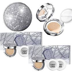 Star and Wish Air Cushion BB, Soft Mist Cushion BB Cream, Long-Lasting Moisturizing Concealer Cushion Foundation, Full Coverage Oil Control Concealer Makeup (2 Color) von ERISAMO