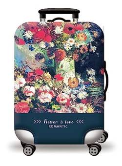 ERKIES Kofferschutzhüllen Elastic travel Suitcase Cover 3D Drucken Flugzeug Reisekoffer-Schutzhülle travel Essentials für 19-30 Zoll von ERKIES