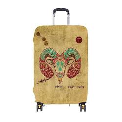ERKIES The 12 Signs of The Zodiac Kofferschutzhüllen, travel Suitcase Cover 3D Drucken Astrology Luggage Cover für 4 Rad Trolleys 19-30 Zoll von ERKIES