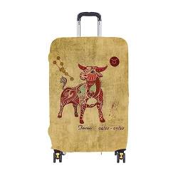 ERKIES The 12 Signs of The Zodiac Kofferschutzhüllen, travel Suitcase Cover 3D Drucken Astrology Luggage Cover für 4 Rad Trolleys 19-30 Zoll von ERKIES