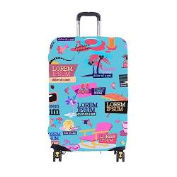 ERKIES kofferschutzhüllen Elastic Suitcase Cover 3D Drucken Reisekoffer-Schutzhülle Mädchen Luggage Cover für 19-21 Zoll Waschbare von ERKIES